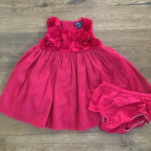 Rose Girls Occasion Dress with Matching Bloomers